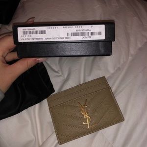 YSL Monogram Card Holder